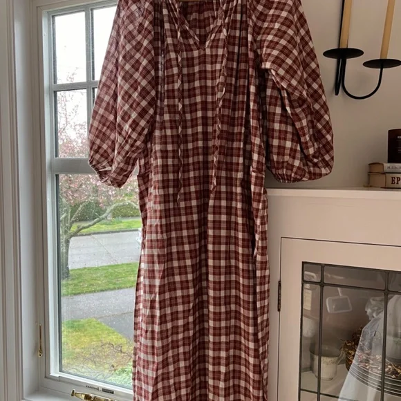 Daughters of India Poet Maxi in Red Clay - XS - Picture 6 of 7